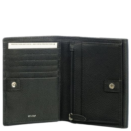 The Tanner Sophie Large Wallet in Black Leather