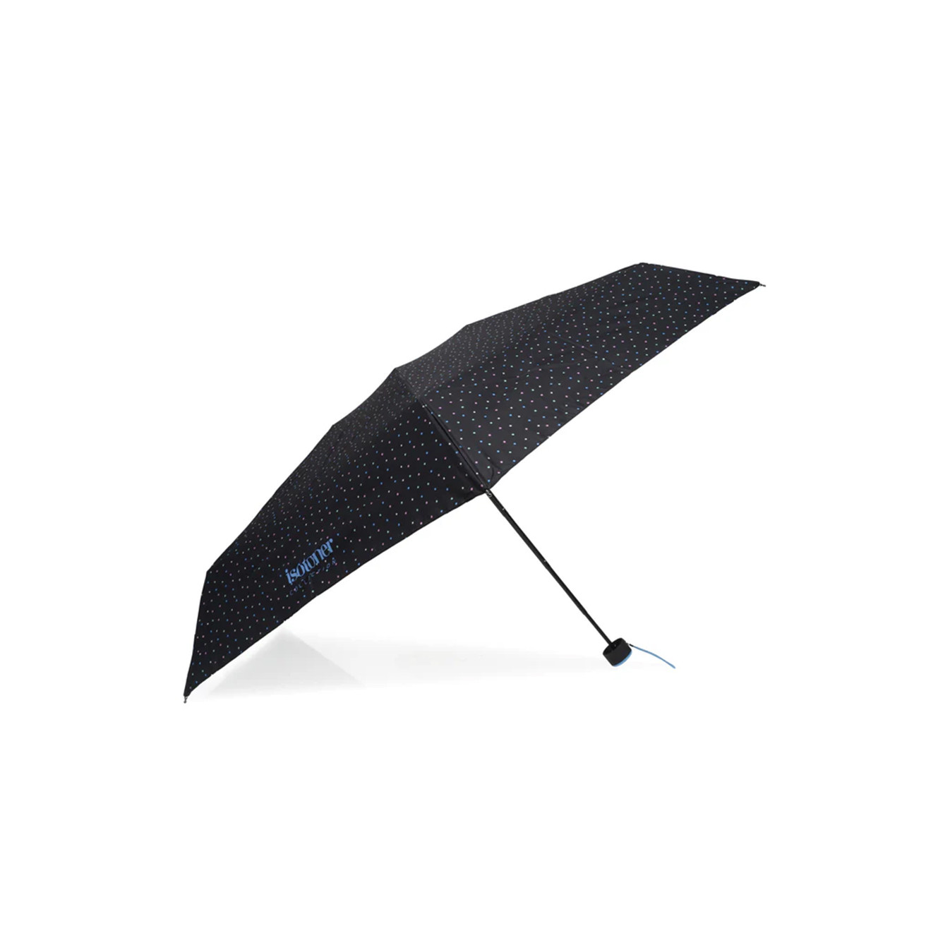 Isotoner Parapluie Mini Slim Mini Pois  ouvert