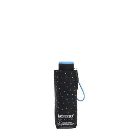 Isotoner Mini Slim Folding Umbrella Mini Polka Dot