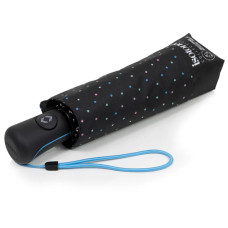 Isotoner Mini Auto Folding Umbrella Mini Polka Dot
