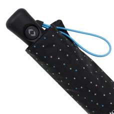 Isotoner Mini Auto Folding Umbrella Mini Polka Dot