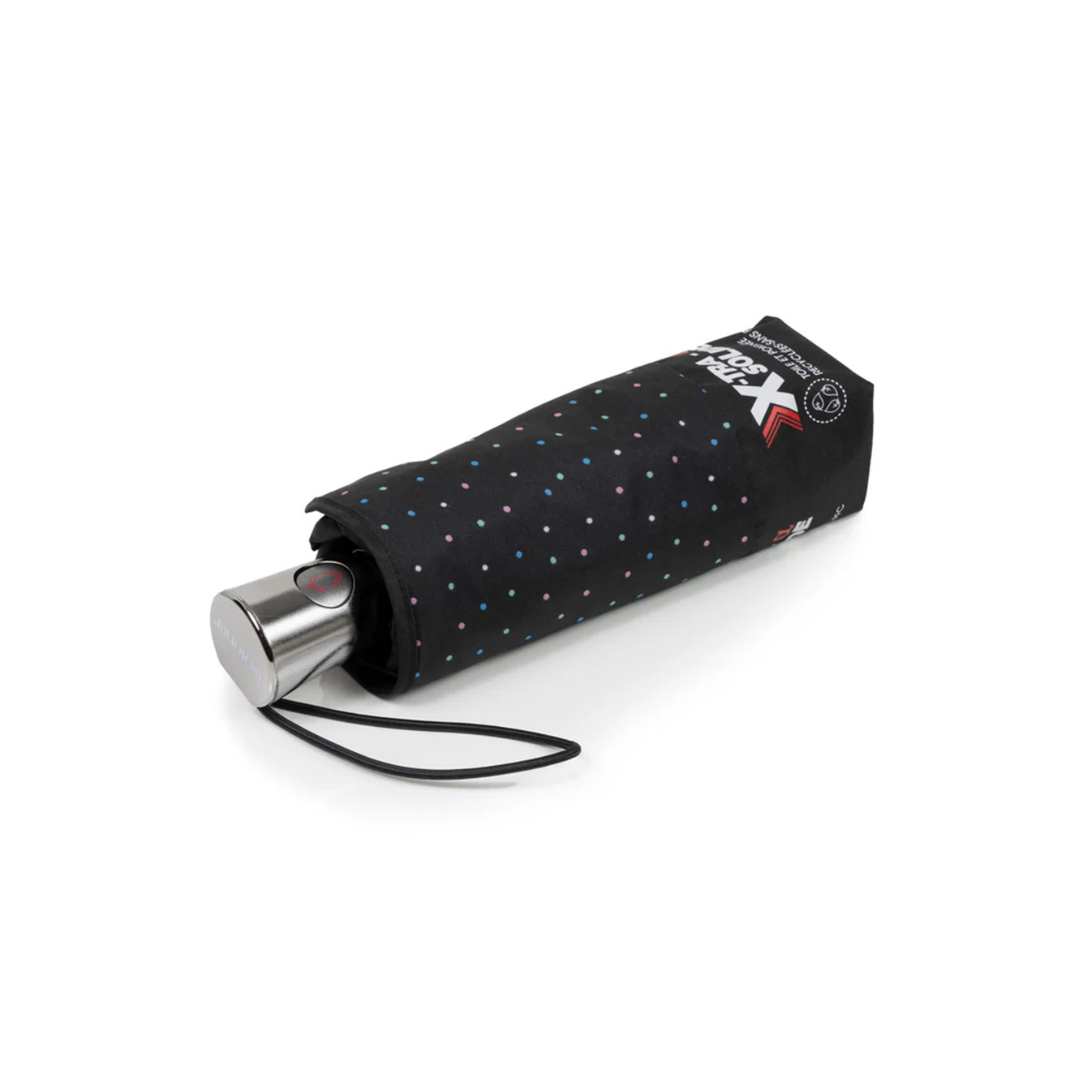 Isotoner Mini X-Tra Solid Automatic Folding Umbrella Mini Polka Dot