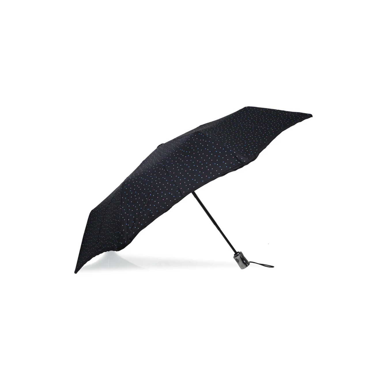 Isotoner Mini X-Tra Solide Parapluie Pliant Automatique Mini Pois cote