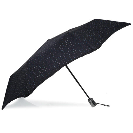Isotoner Mini X-Tra Solid Automatic Folding Umbrella Mini Polka Dot