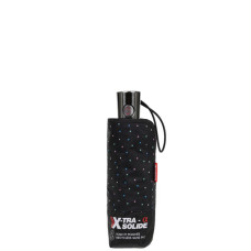 Isotoner Mini X-Tra Solid Automatic Folding Umbrella Mini Polka Dot