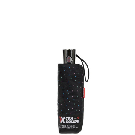 Isotoner Mini X-Tra Solide Parapluie Pliant Automatique Mini Pois 9