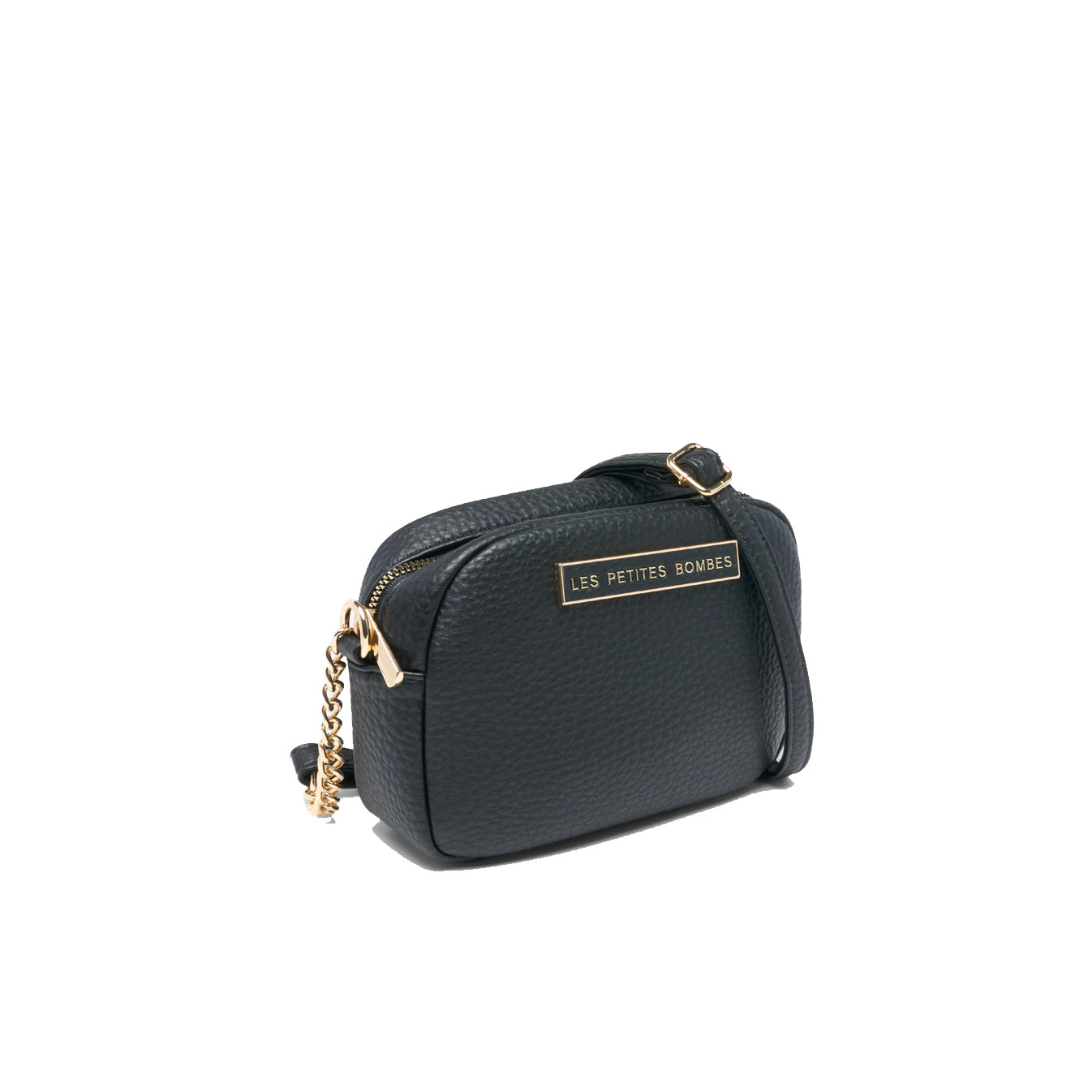 Les Petites Bombes Ferielle Sac Trotteur Effet Grainé Noir