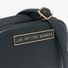 Les Petites Bombes Ferielle Sac Trotteur Effet Grainé Noir de près