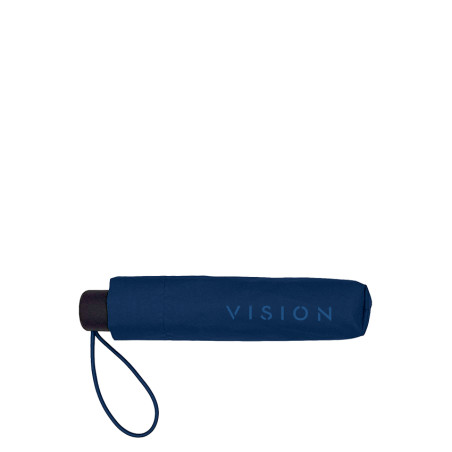 Guy De Jean Vision Folding Mini Manual Slim Navy Umbrella