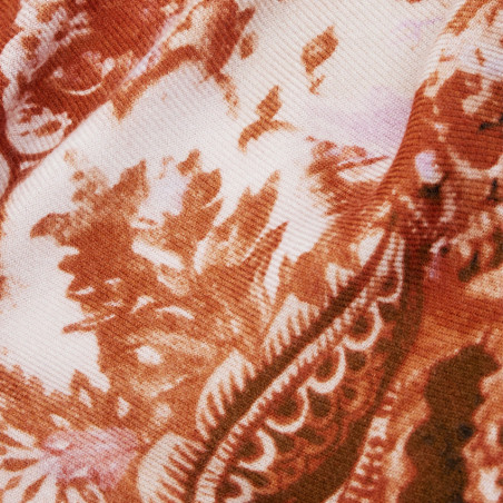 Desigual Corduroy Foulard Imprimés Cachemire Orange motifs