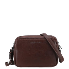 Arthur Et Aston Ange Small Satchel Leather Bag 2 Compartments Chestnut