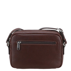 Arthur Et Aston Ange Small Satchel Leather Bag 2 Compartments Chestnut