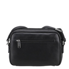 Arthur Et Aston Ange Small Leather Satchel with 2 Compartments Black