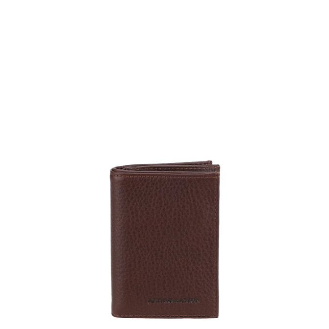 Arthur Et Aston Ange Small Anti RFID Leather Wallet in Chestnut