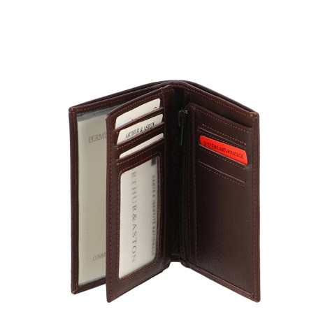 Arthur Et Aston Ange M RFID Anti Wallet in Chestnut Leather