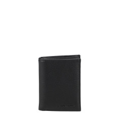 Arthur Et Aston Ange M RFID Anti Black Leather Wallet