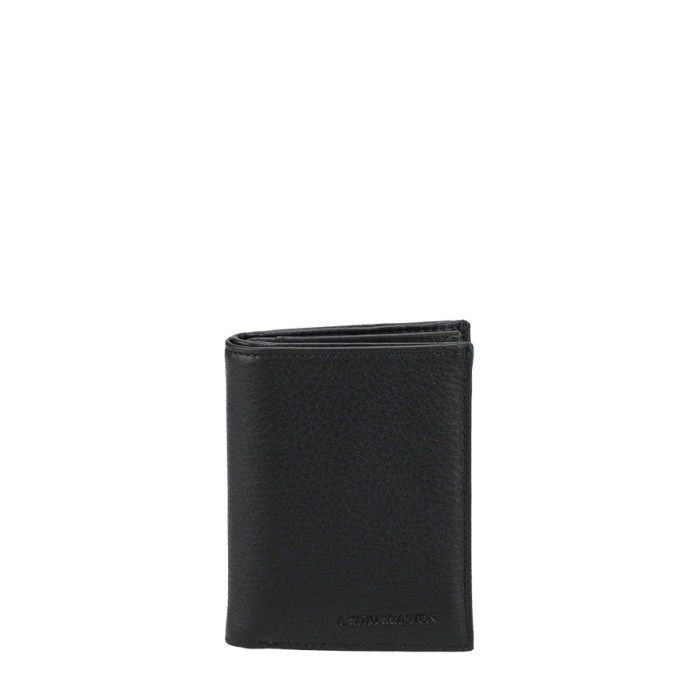Arthur Et Aston Ange M RFID Anti Black Leather Wallet