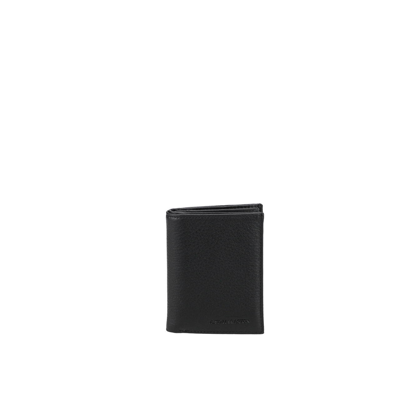 Arthur Et Aston Ange M RFID Anti Black Leather Wallet