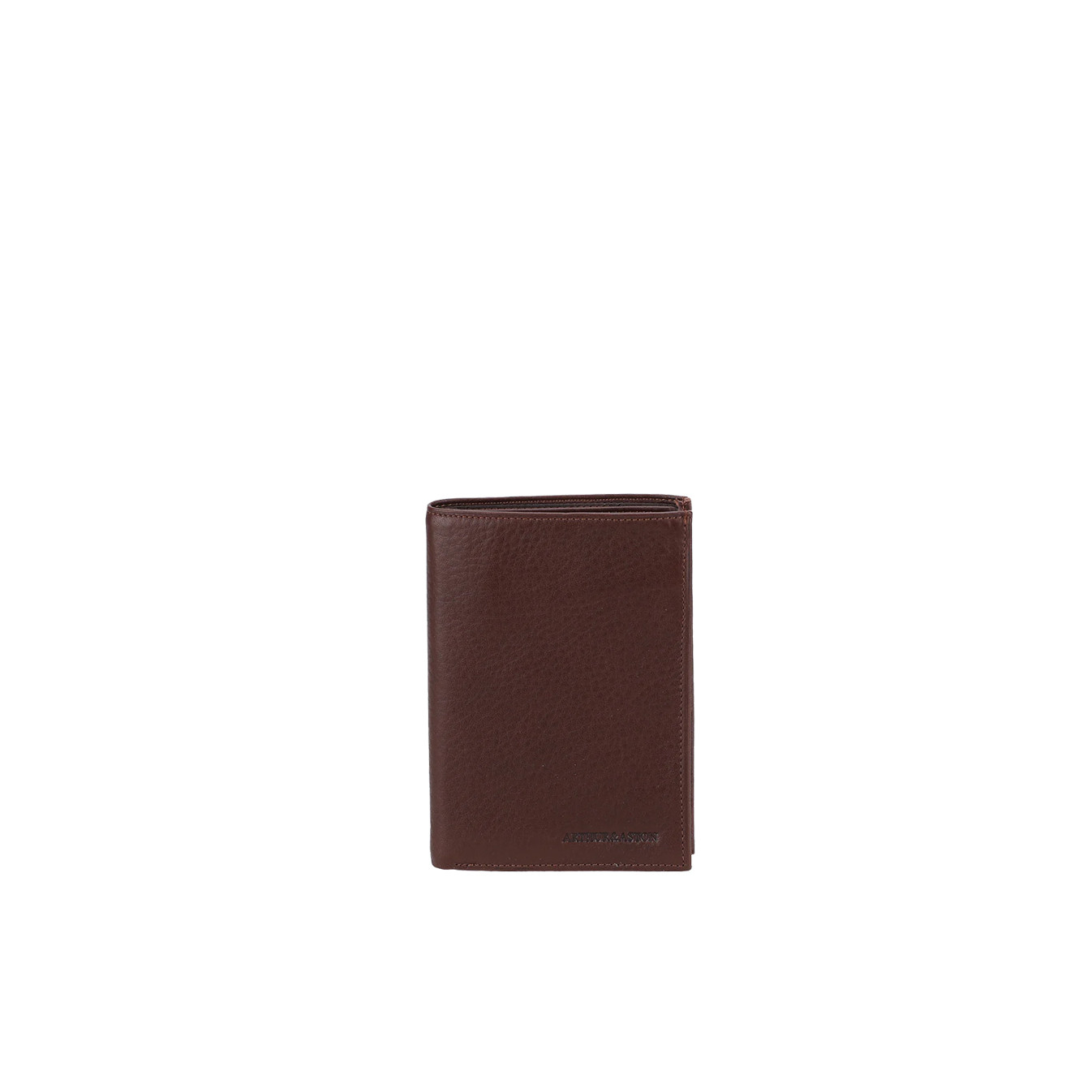Arthur Et Aston Ange Grand Wallet Anti RFID In Chestnut Leather