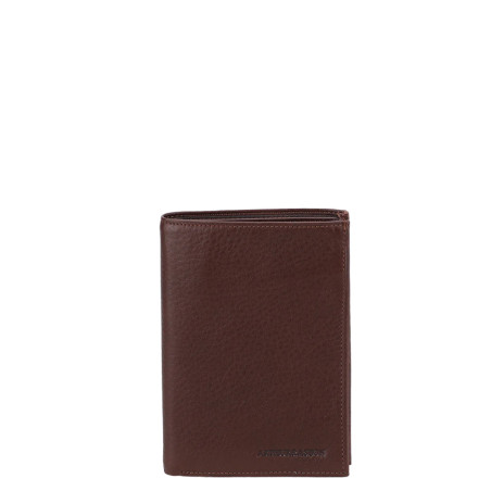 Arthur Et Aston Ange Grand Wallet Anti RFID In Chestnut Leather