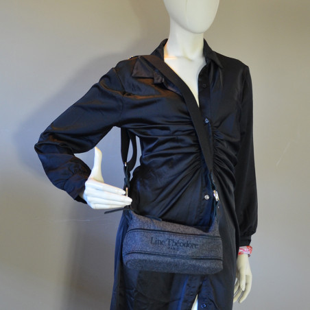 Line Théodore Mr.Mme Trotting Bag Earl Anthracite