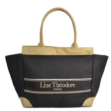 Line Théodore Madame L Large Tote Bag Black Taupe