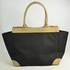 Line Théodore Madame L Large Tote Bag Black Taupe
