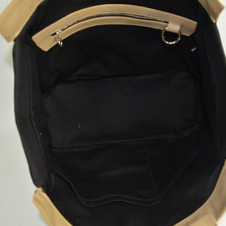 Line Théodore Madame L Large Tote Bag Black Taupe