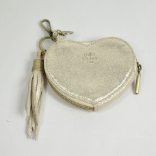 Mila Louise Love Coin Purse and Keychain Latte