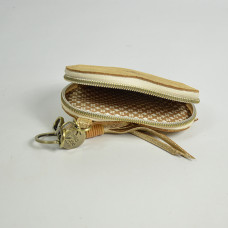 Mila Louise Love Coin Purse and Keychain Latte