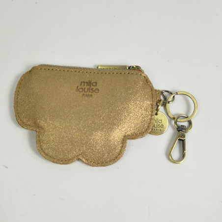 Mila Louise Cloud X Coin Purse and Keychain Bronze