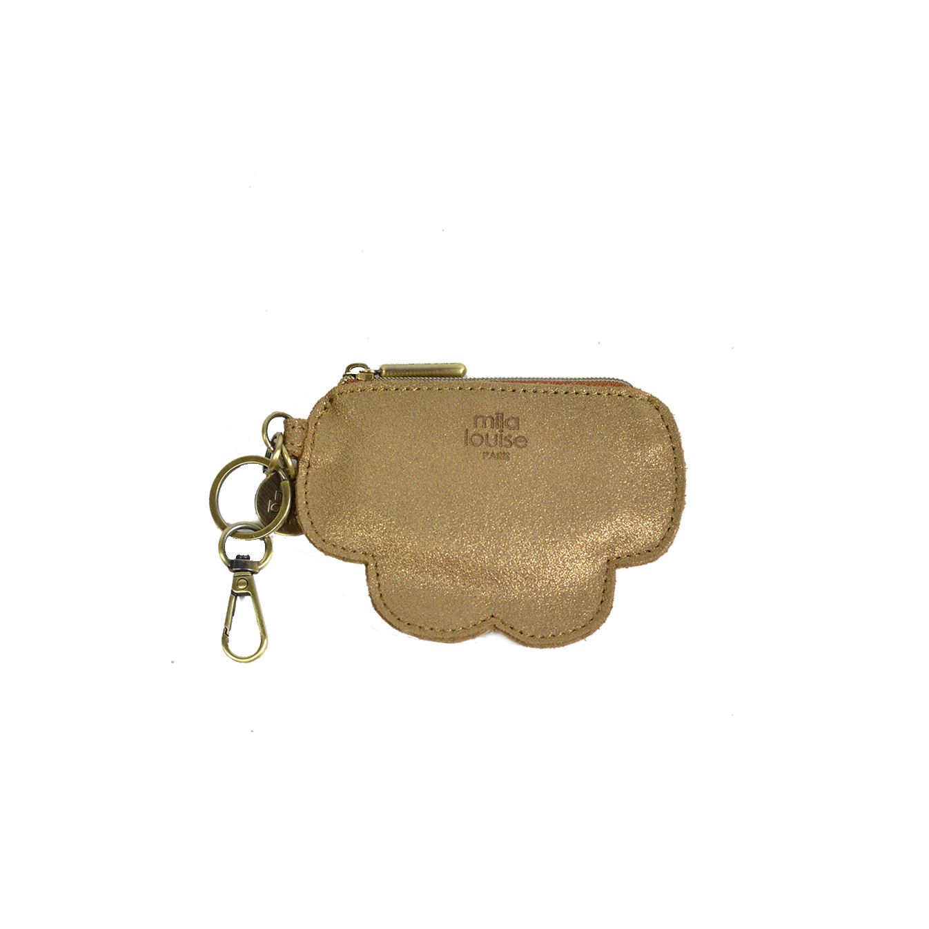 Mila Louise Cloud X Coin Purse and Keychain Bronze