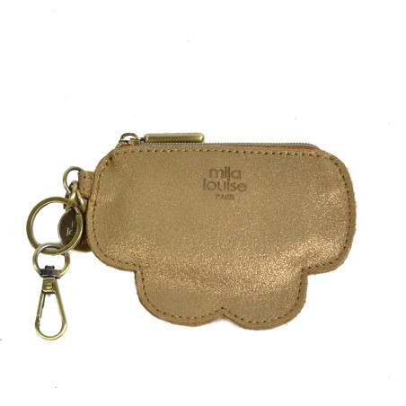 Mila Louise Cloud X Coin Purse and Keychain Bronze