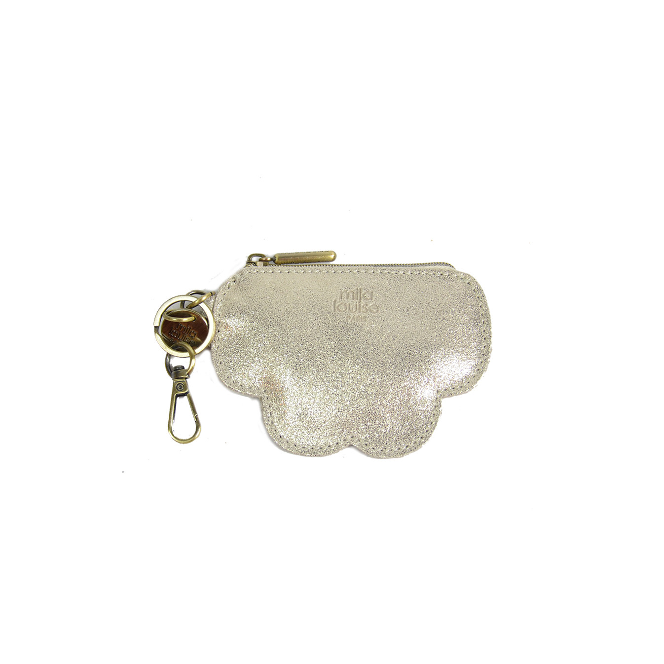 Mila Louise Cloud X Wallet and Keychain Latte