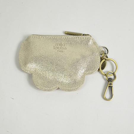 Mila Louise Cloud X Wallet and Keychain Latte