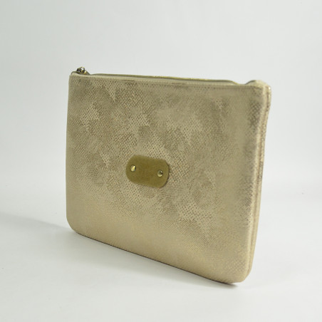 Mila Louise Poch GM PG2 Bag and Cosmetic Pouch Amber