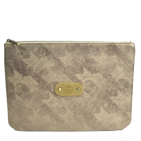 Mila Louise Poch GM PG2 Trousse de Sac et Cosmétique Bronze