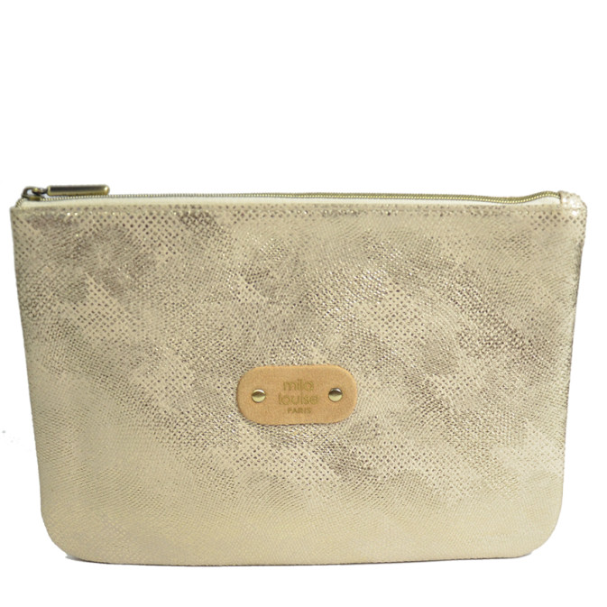 Mila Louise Poch GM PG2 Bag and Cosmetic Pouch Camel