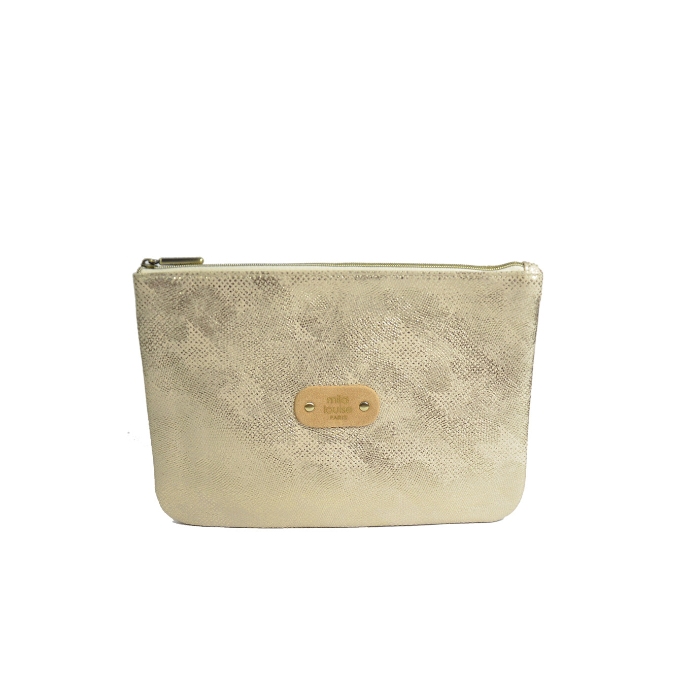 Mila Louise Poch GM PG2 Trousse de Sac et Cosmétique Camel