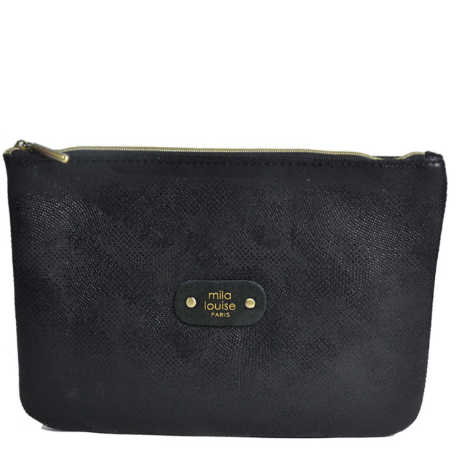Mila Louise Poch GM PG2 Bag and Cosmetic Pouch Black