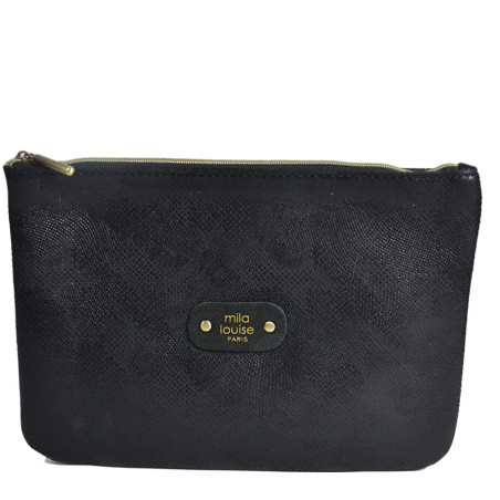 Mila Louise Poch GM PG2 Bag and Cosmetic Pouch Black