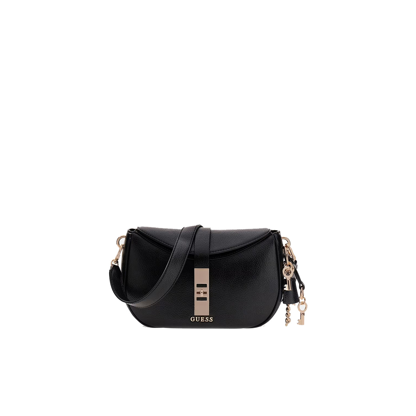Guess Brooke Shoulder Bag Charm Black