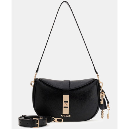 Guess Brooke Shoulder Bag Charm Black