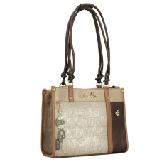 Anekke Amphora Long Handle Shopping Bag Brown