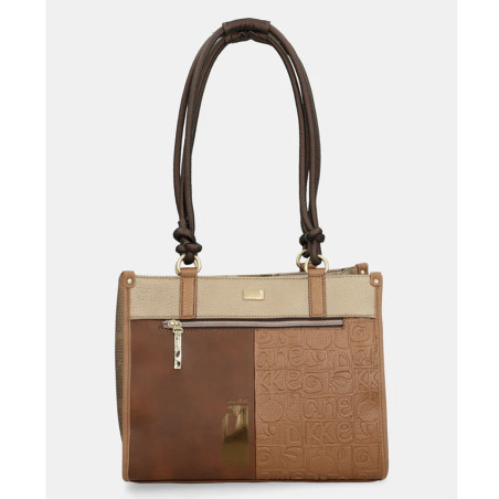 Anekke Amphora Long Handle Shopping Bag Brown