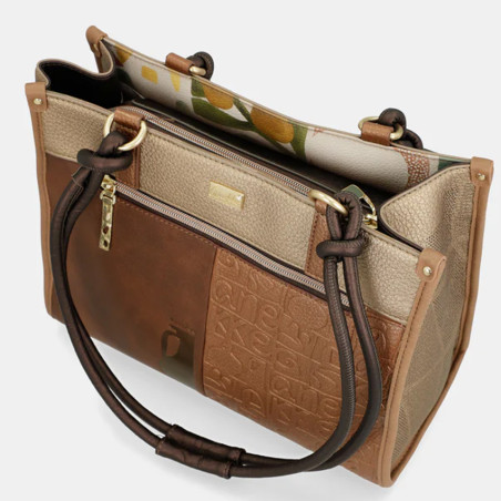 Anekke Amphora Long Handle Shopping Bag Brown