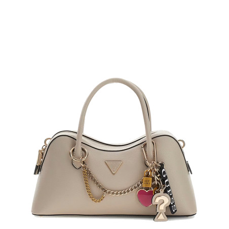 Guess Davina Bowling Charm Handbag Latte LTA
