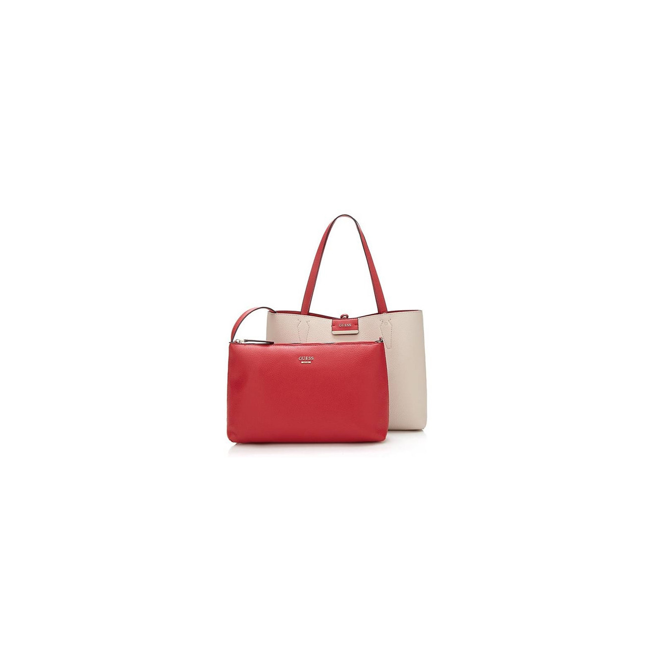 BOBBI Small Inside Out Tote （BLUE/WHITE） GUESS Bobbi Inside Out 