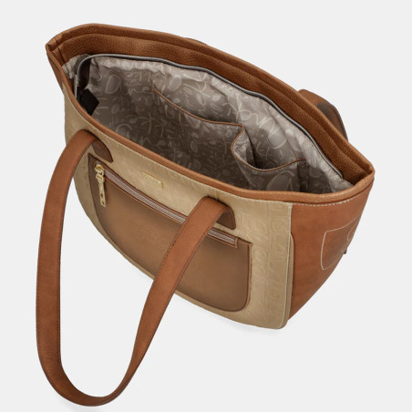 Anekke Muse Sac Shopping Camel côté ouvert