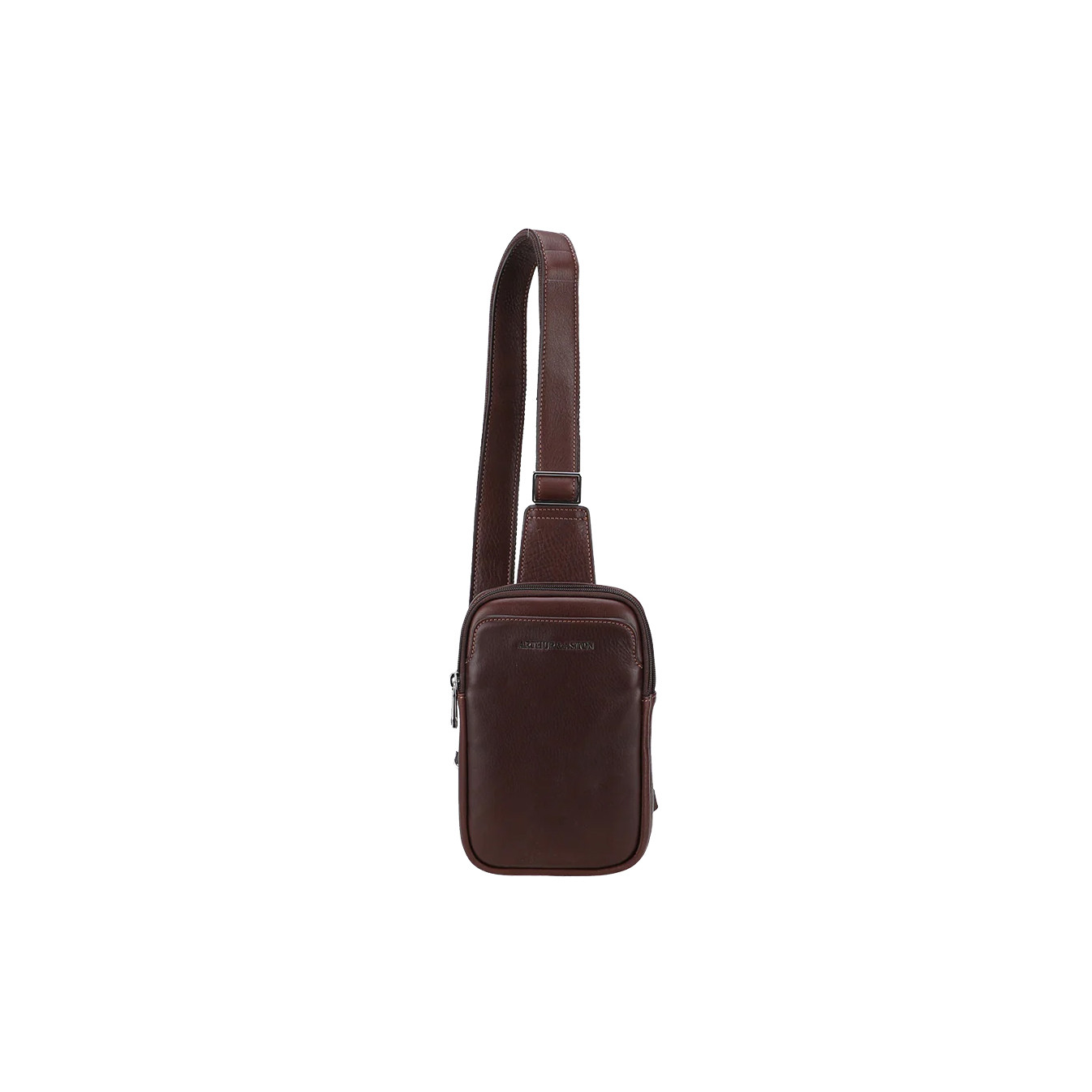 Arthur and Aston Ange Leather Holster Bag M 2 Compartments Chestnut